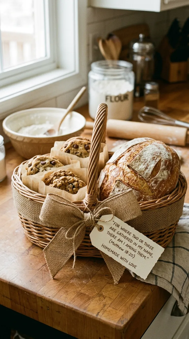 Homemade Baked Goods with Scripture Tag