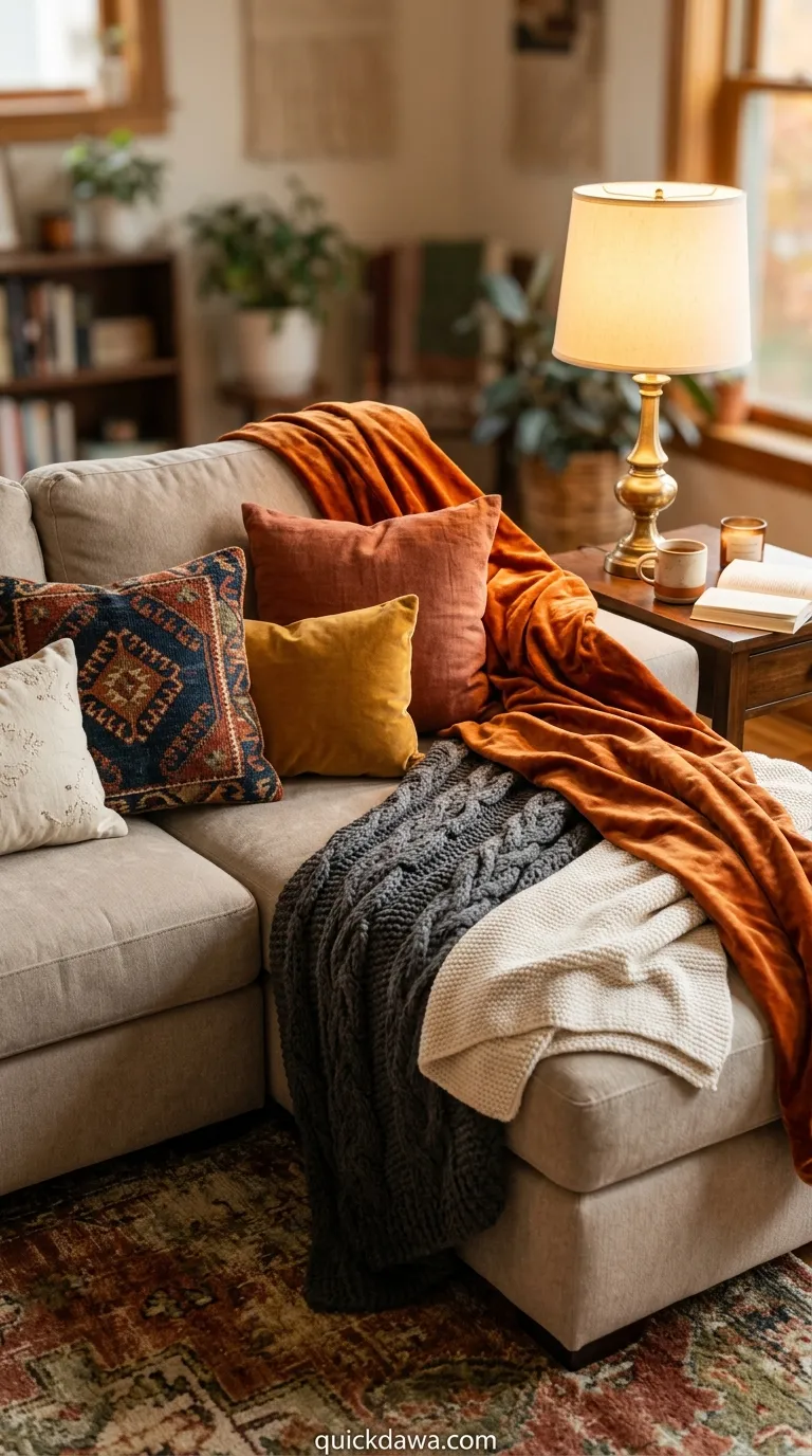 Layered Textile Cozy Corner