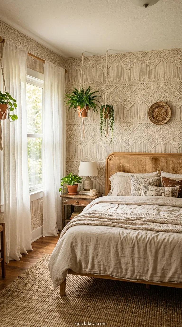 Macramé Pattern Wallpaper