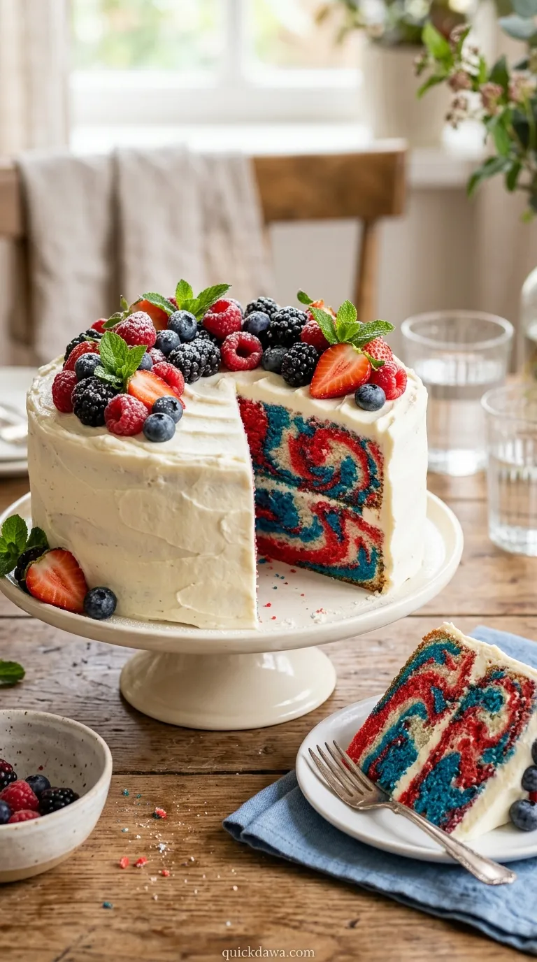 Marbled Celebration Cake