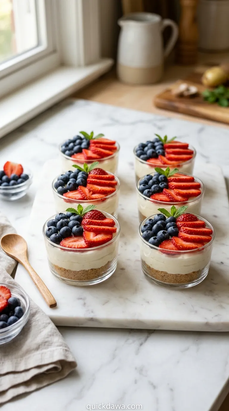 Miniature No-Bake Cheesecakes