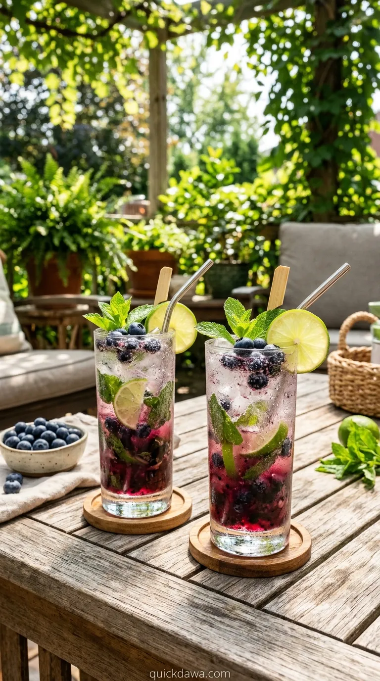 Minty Blueberry Refresher