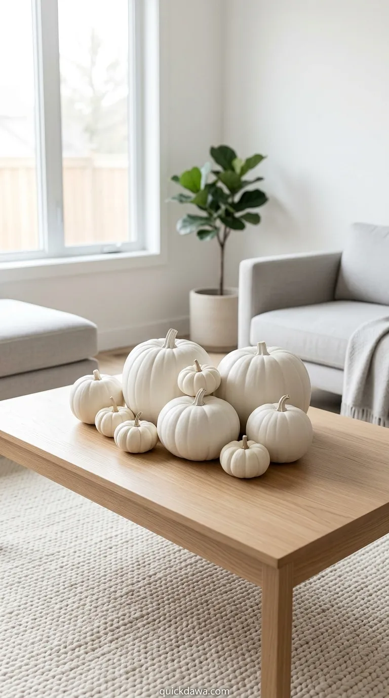 Monochrome Pumpkin Arrangement