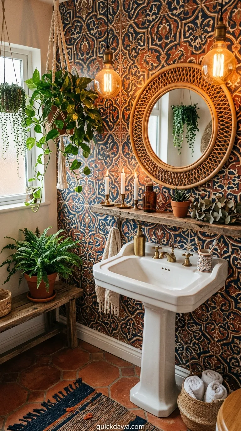 Moroccan Tile Pattern Wallpaper