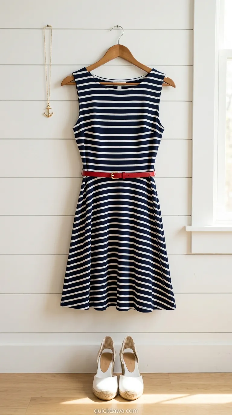 Nautical Striped Dress