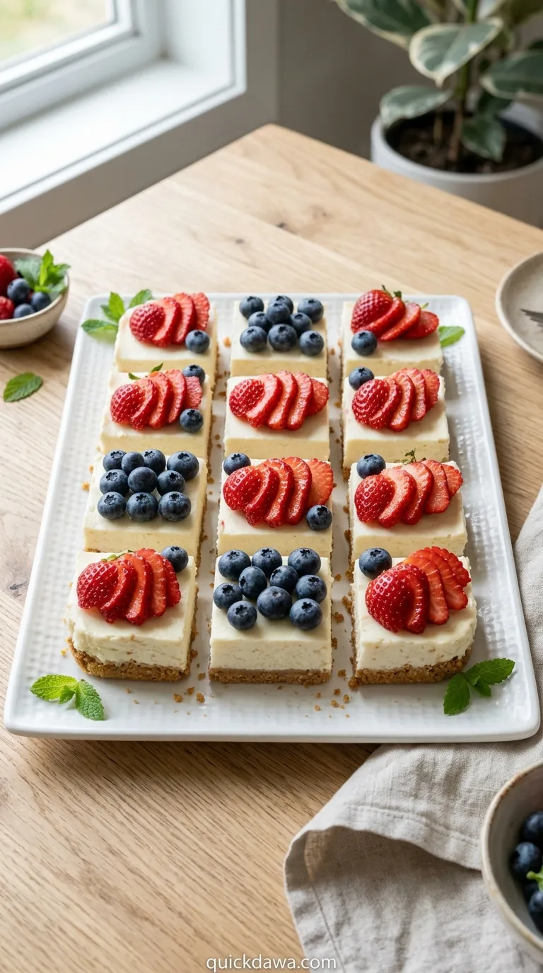 No-Bake Cheesecake Bars