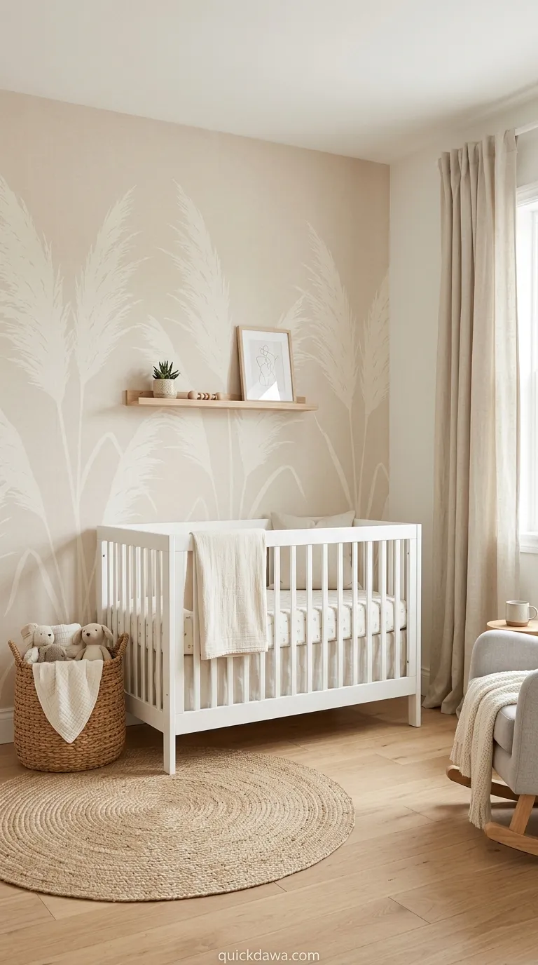 Pampas Grass Silhouette Design