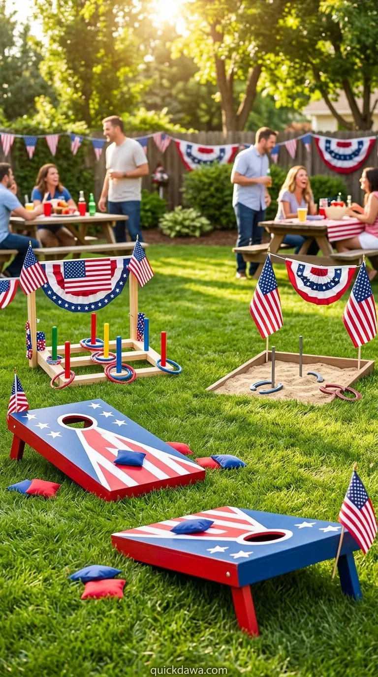 Patriotic Lawn Games
