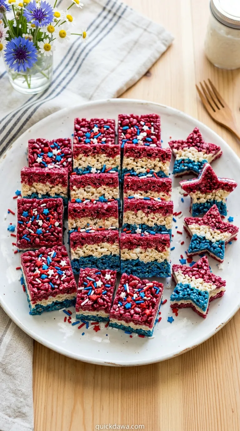Patriotic Rice Krispie Treats