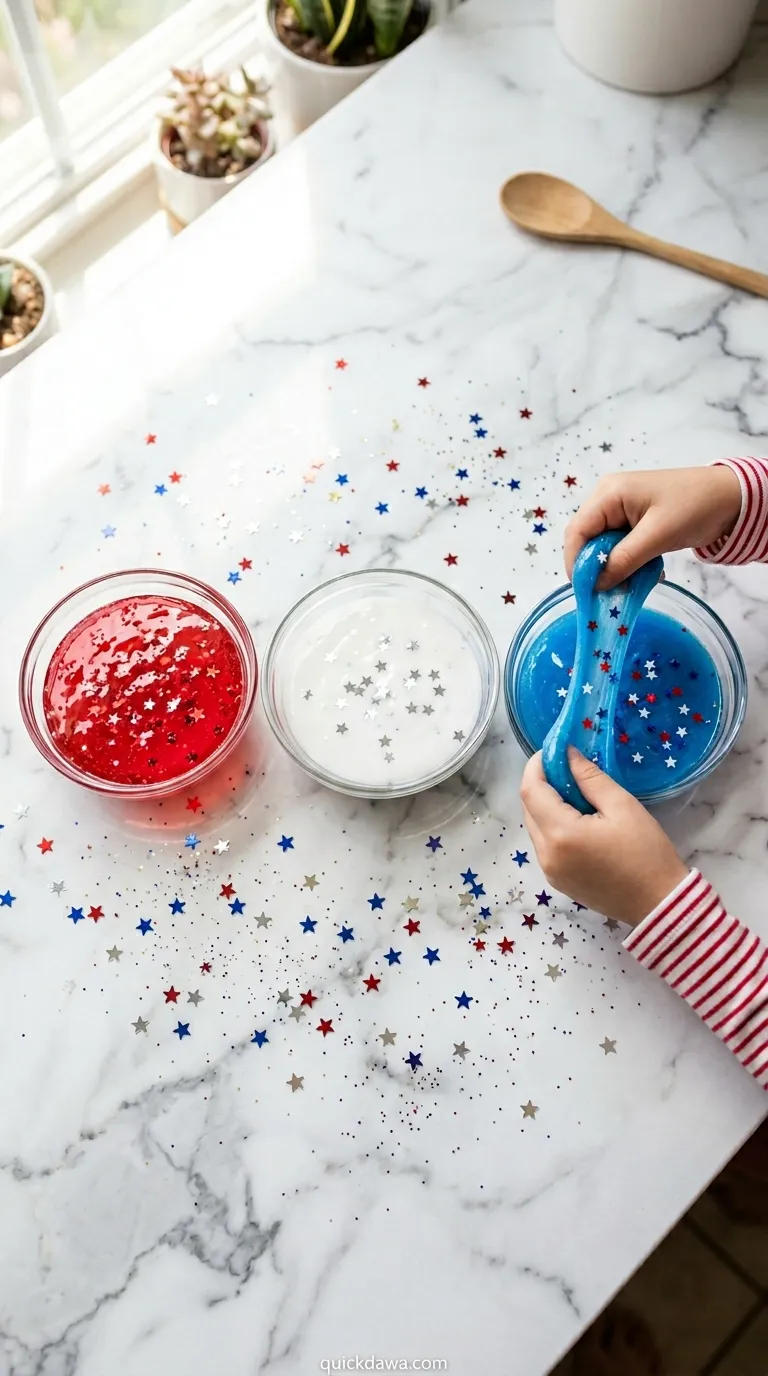 Patriotic Slime Making