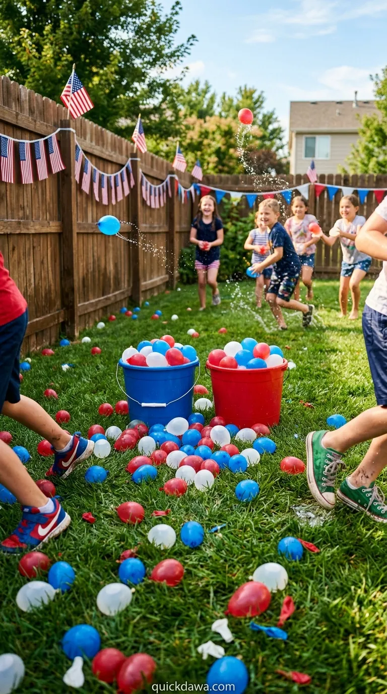 Patriotic Water Balloon Fight