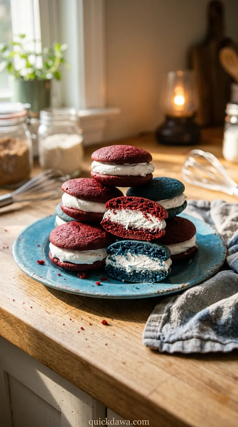Patriotic Whoopie Pies