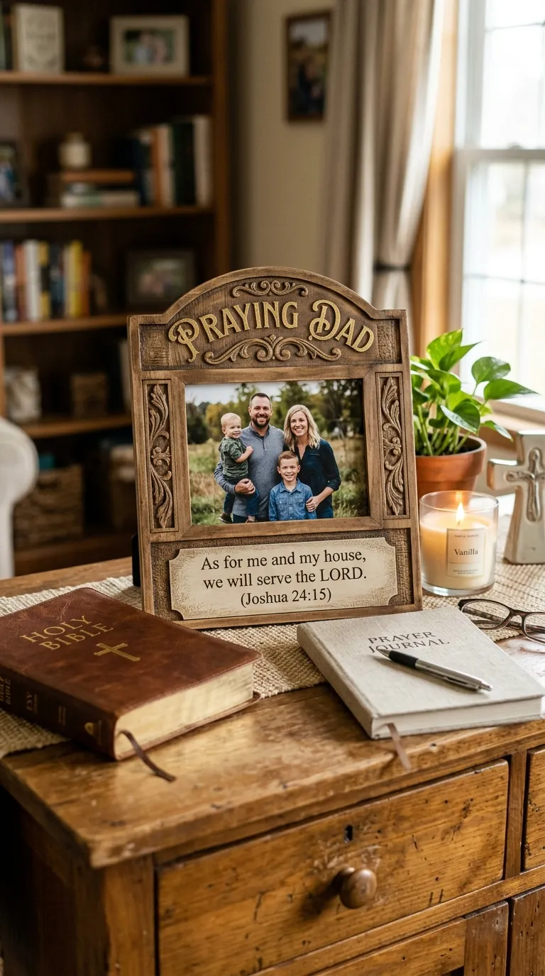 "Praying Dad" Photo Frame