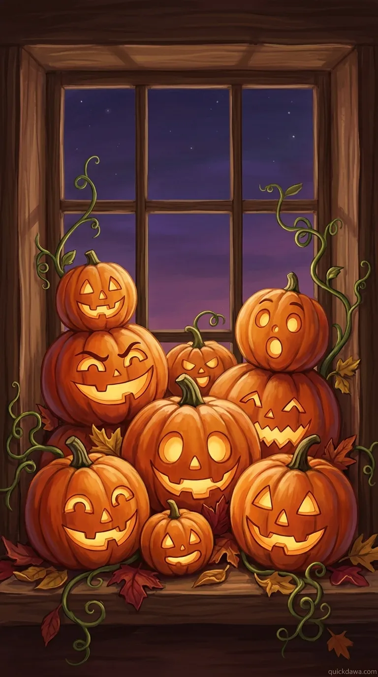 Pumpkin Patch Window