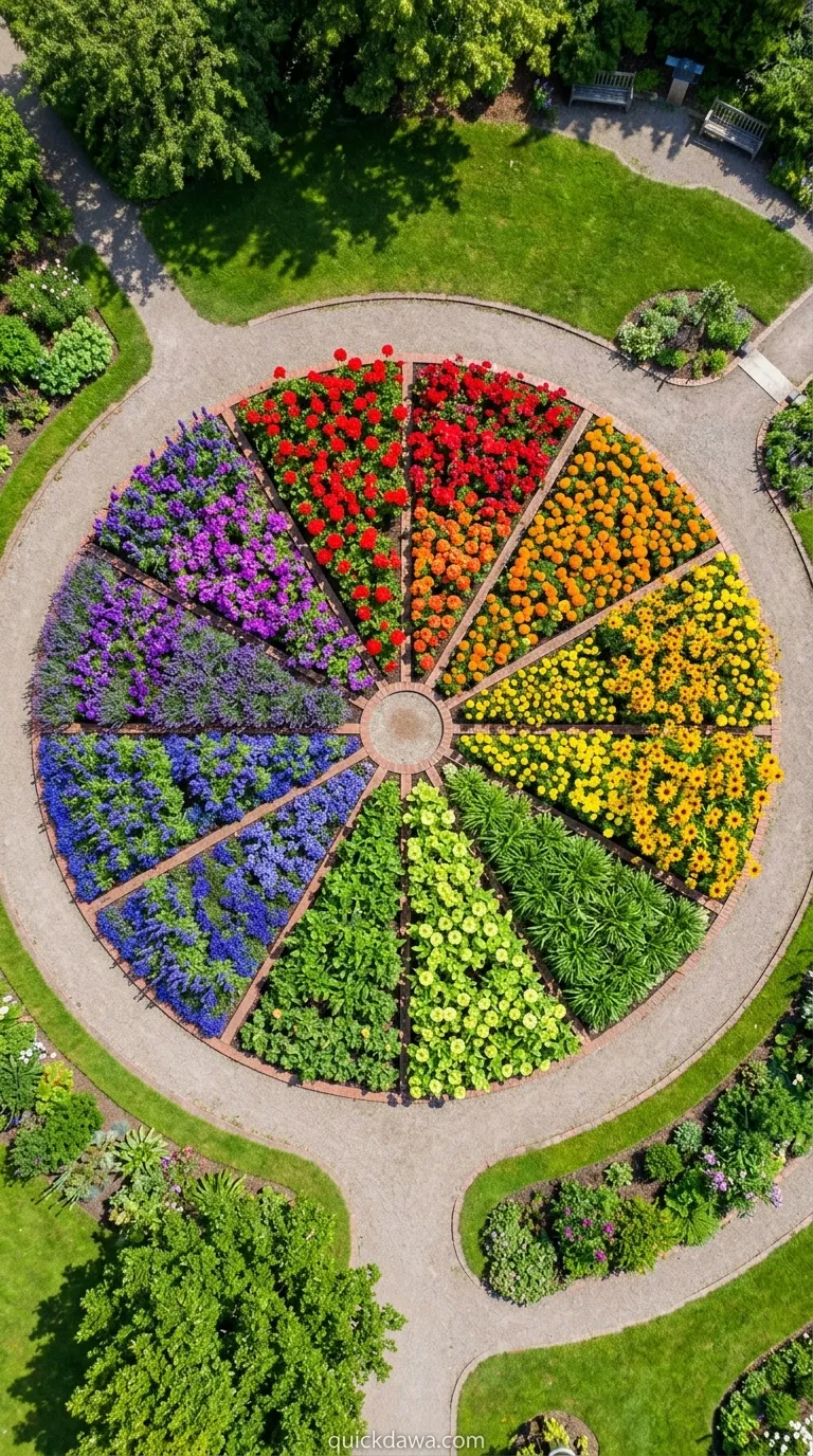 Rainbow Flower Wheel