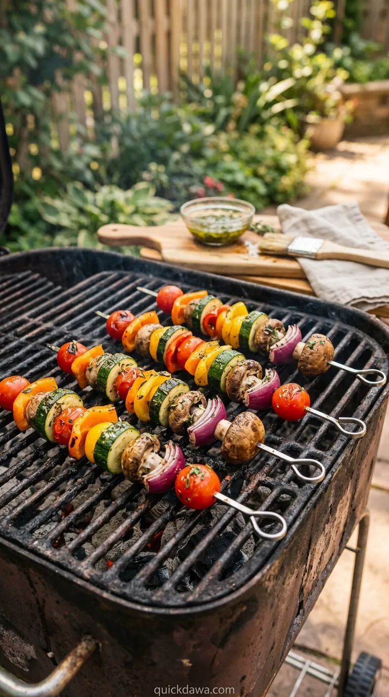 Rainbow Vegetable Skewers