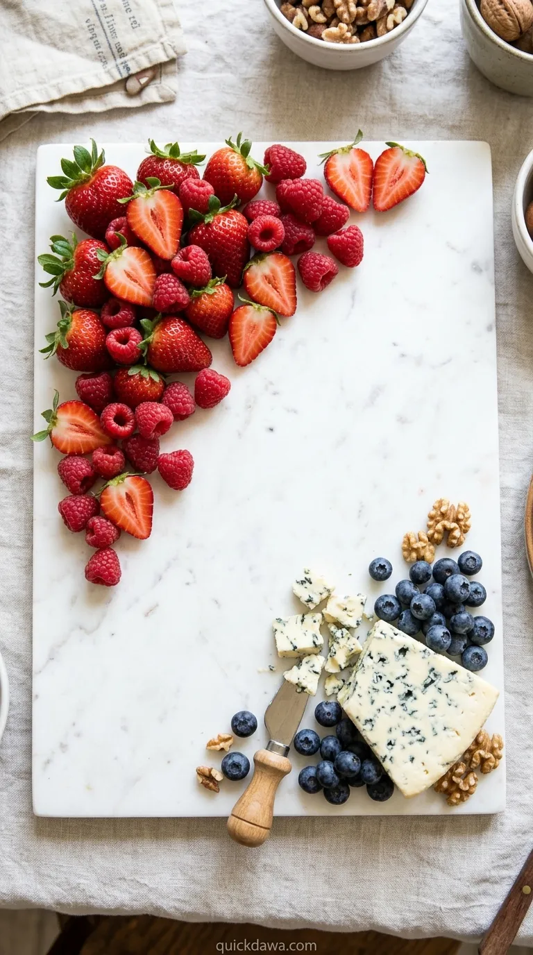 Red Berry Cascading Corner