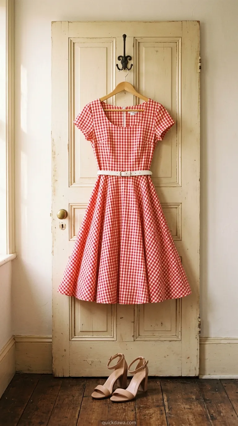 Red Gingham Dress