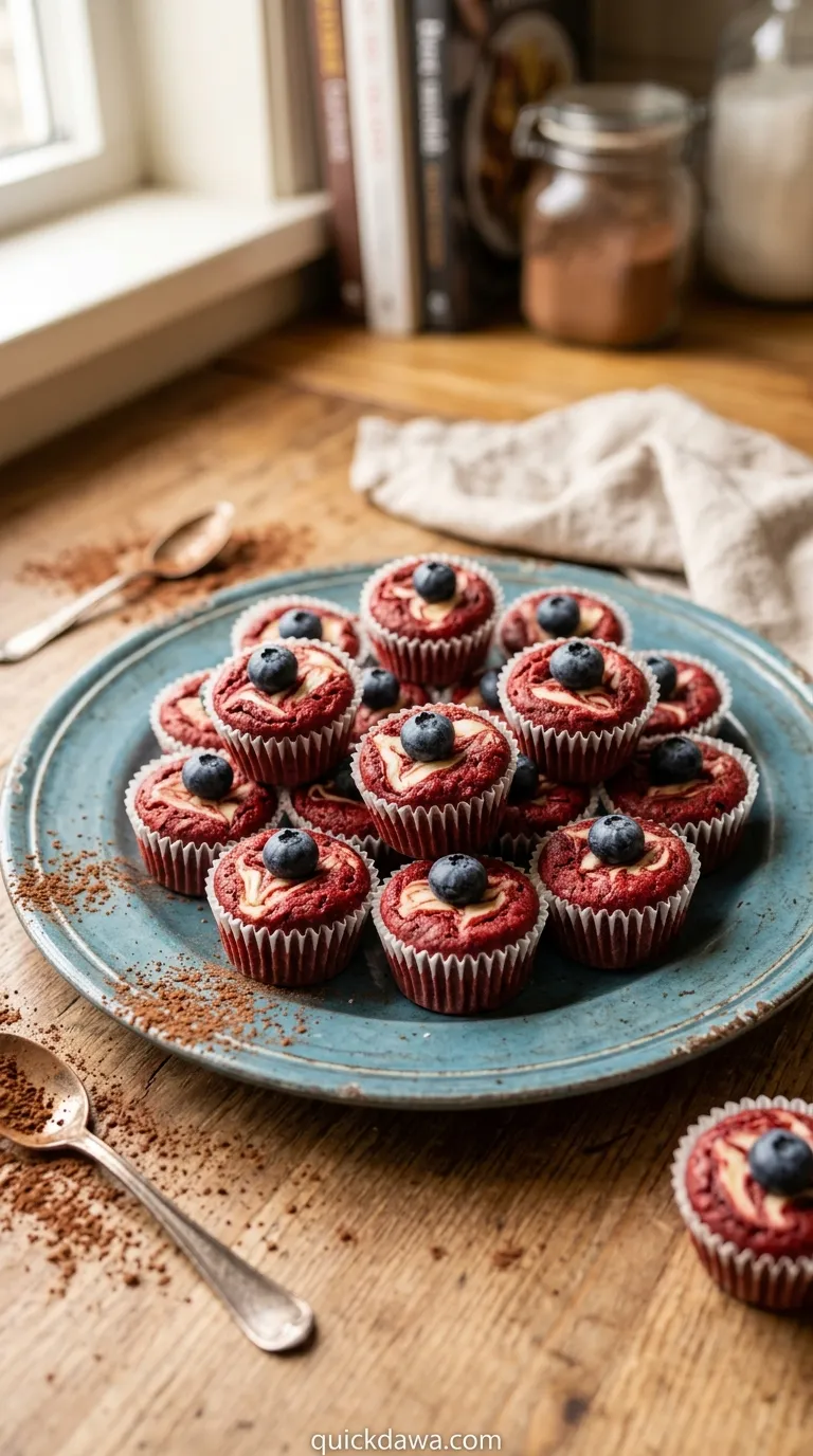 Red Velvet Brownie Bites