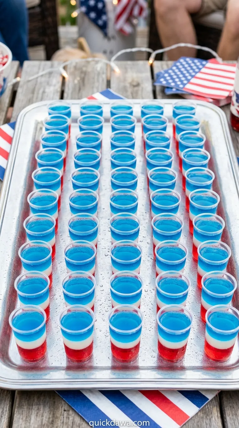 Red White Blue Jello Shots
