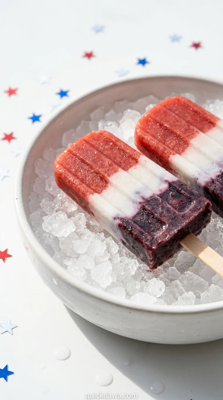 Red White Blue Popsicles