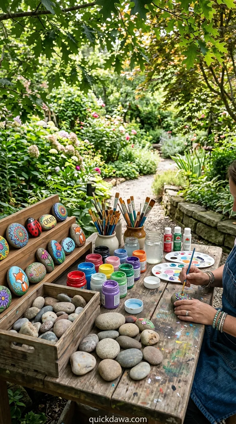 Rock Painting Station