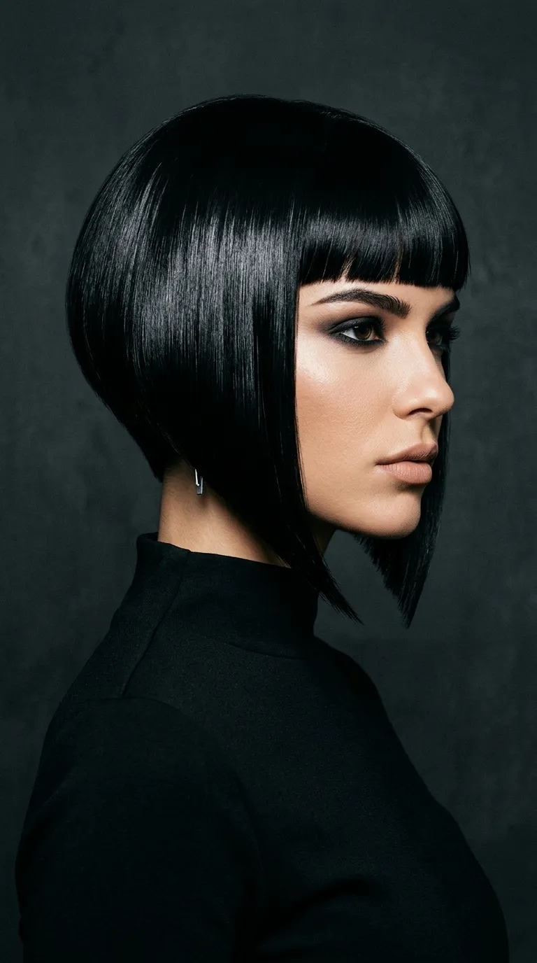 Sleek Angled Bob