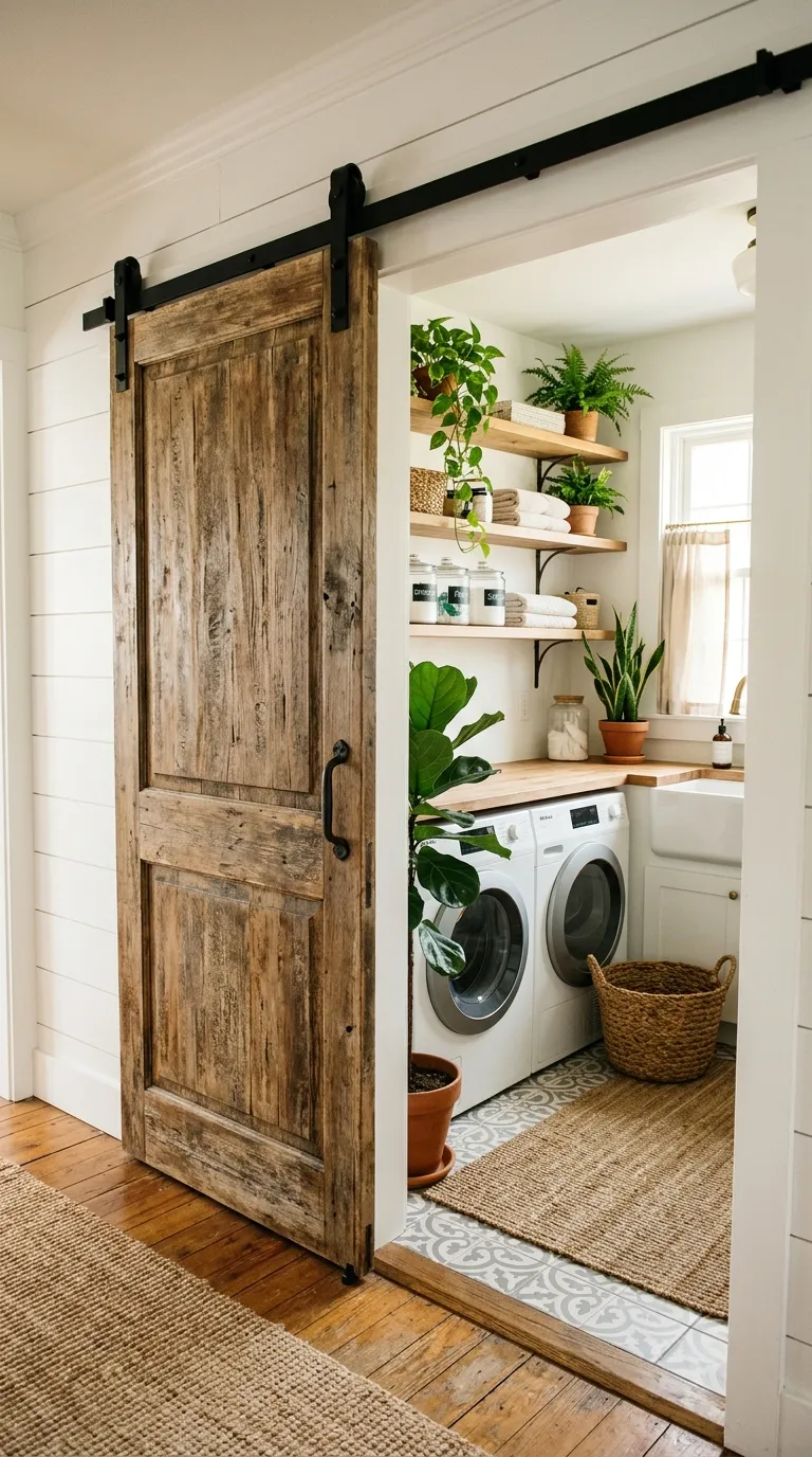 Sliding Barn Door Entry