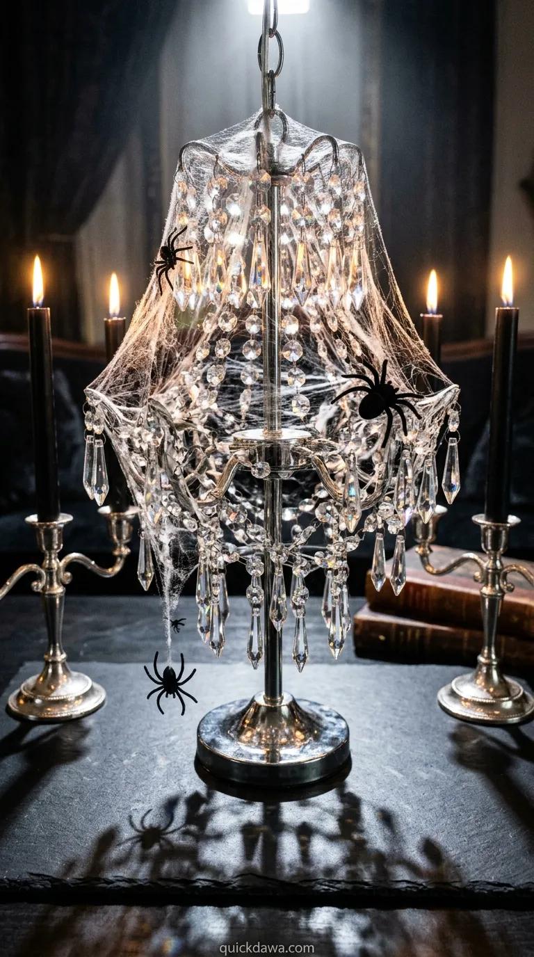 Spider Web Crystal Chandelier