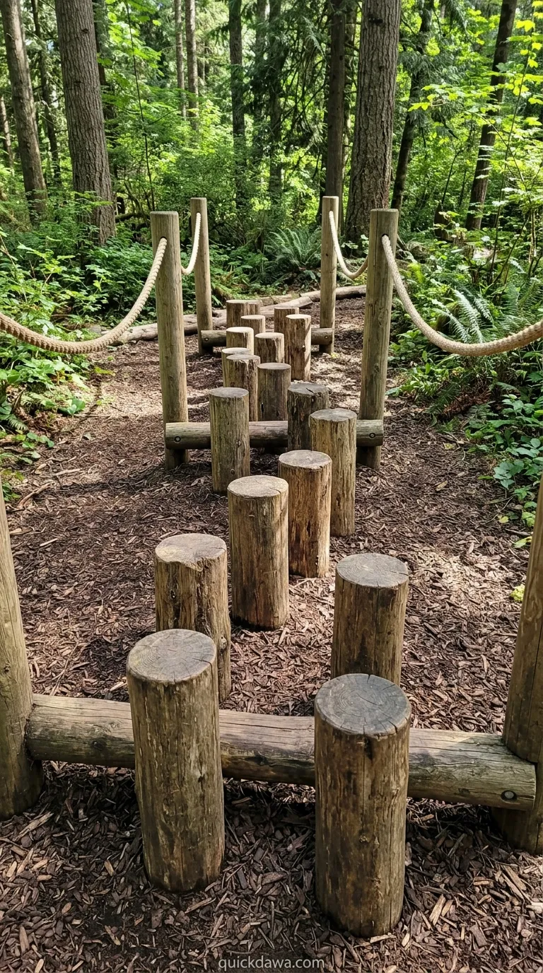 Stepping Log Bridge