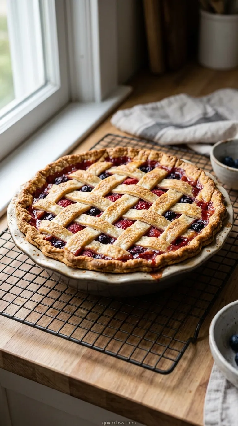 Strawberry Blueberry Double-Crust Pie