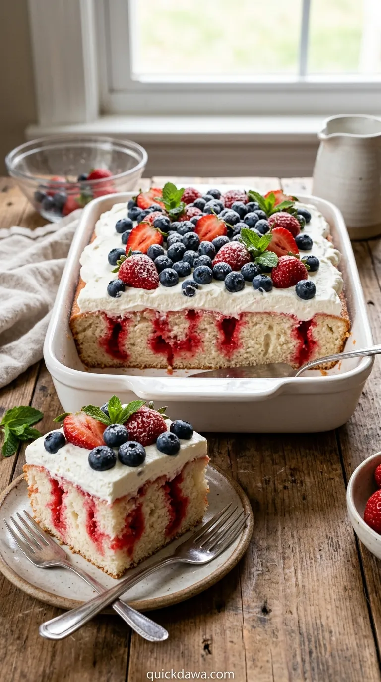 Strawberry Poke Cake