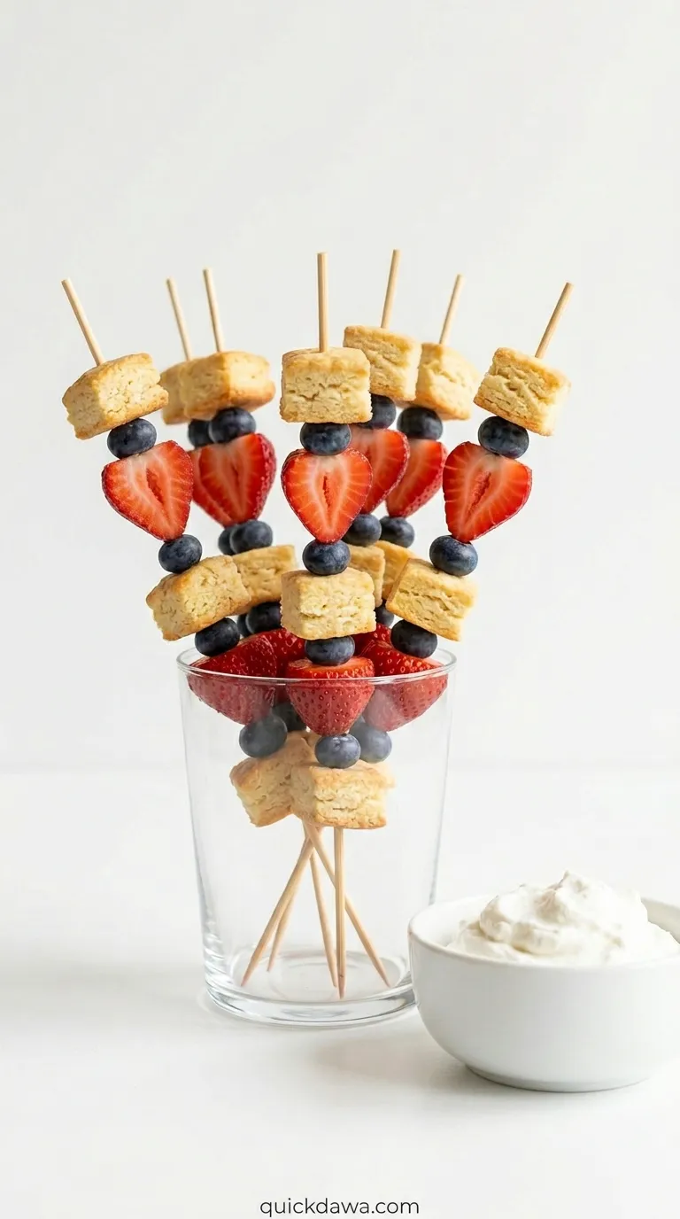 Strawberry Shortcake Skewers