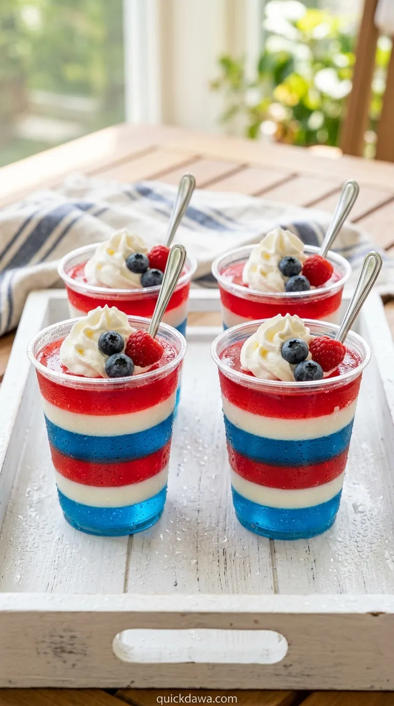 Striped Gelatin Parfaits
