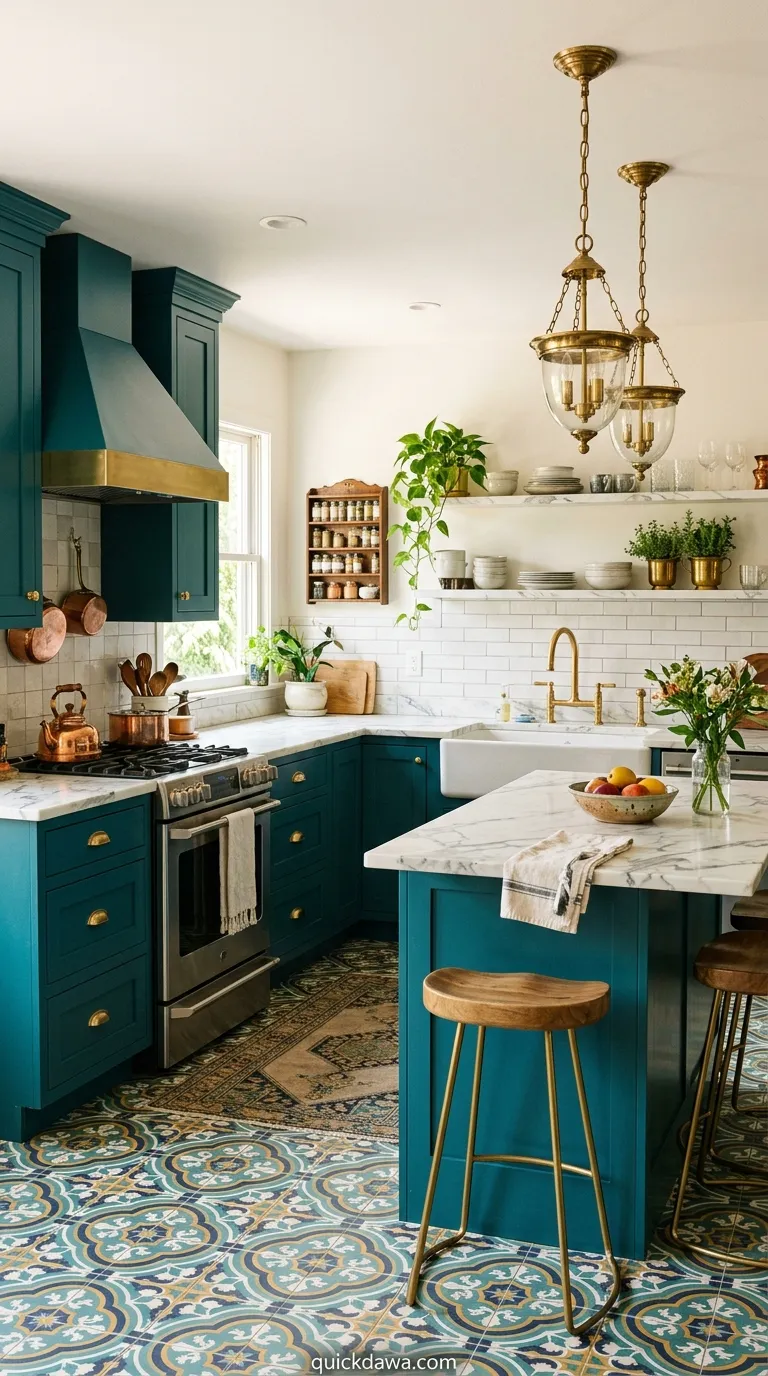 Teal and Gold