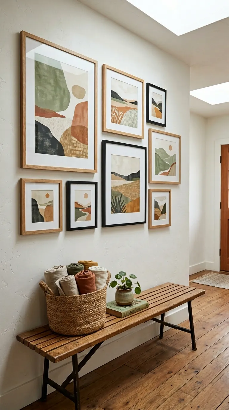 The Earthy Gallery Wall