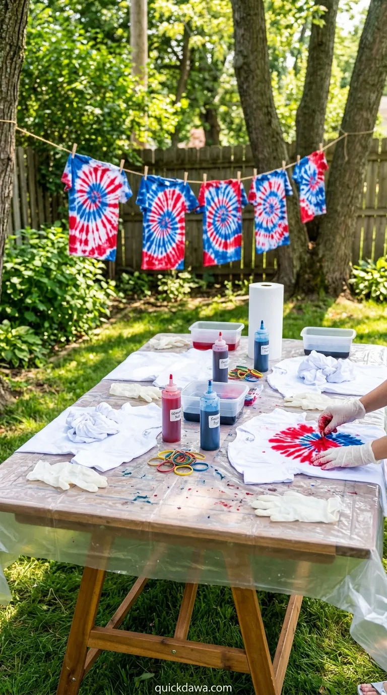 Tie Dye T-Shirt Activity