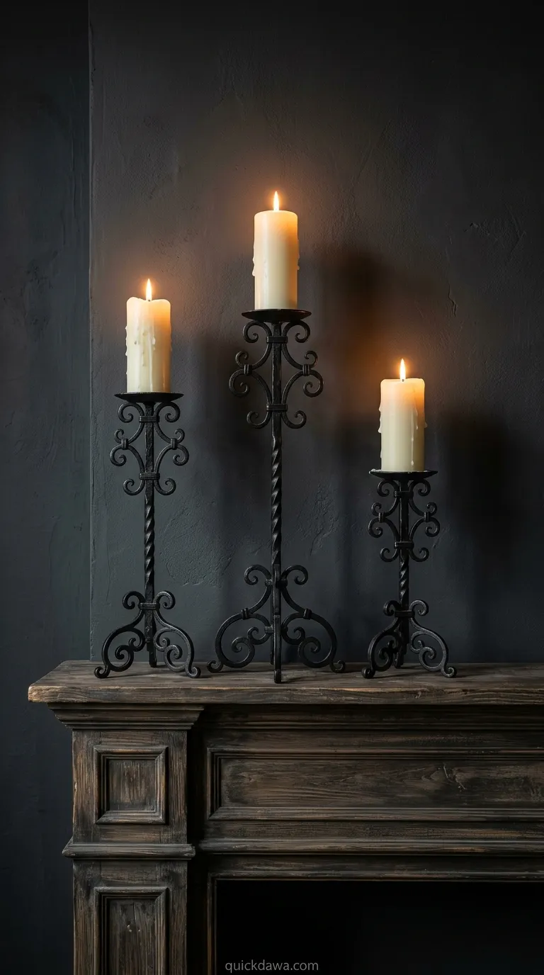 Vintage Candelabra Display