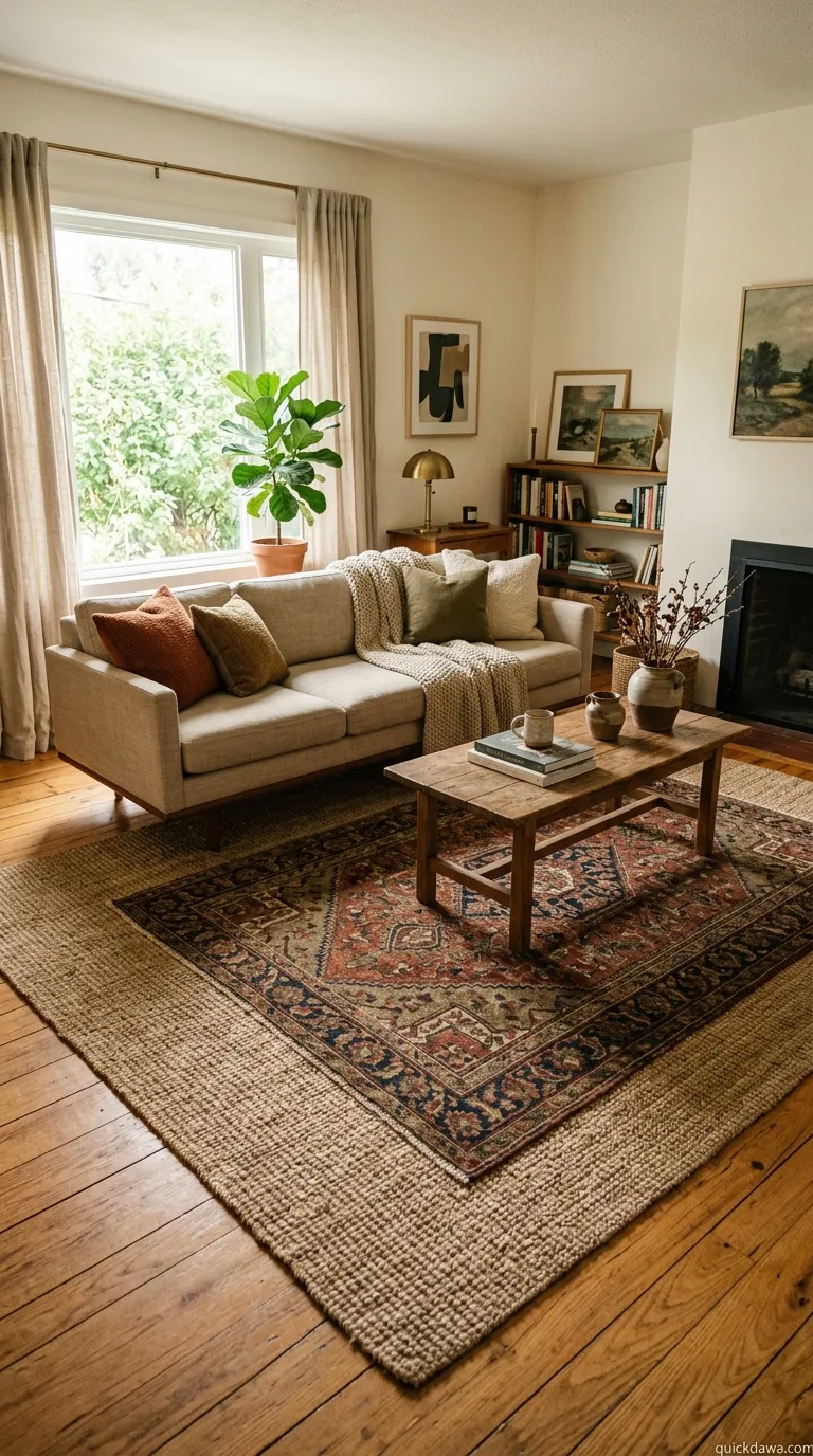 Vintage Rug Layering