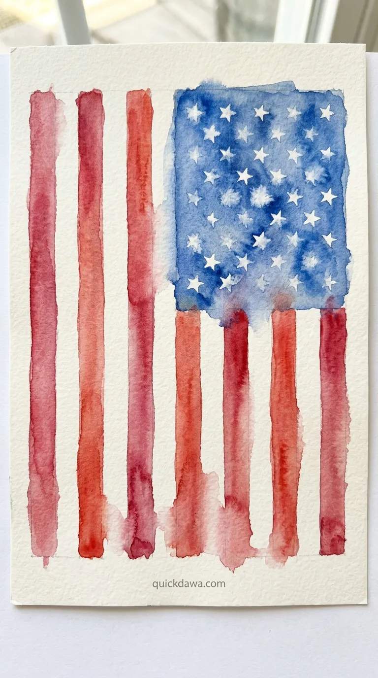 Watercolor Flag Interpretation
