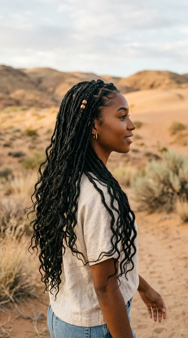 Wavy Boho Locs