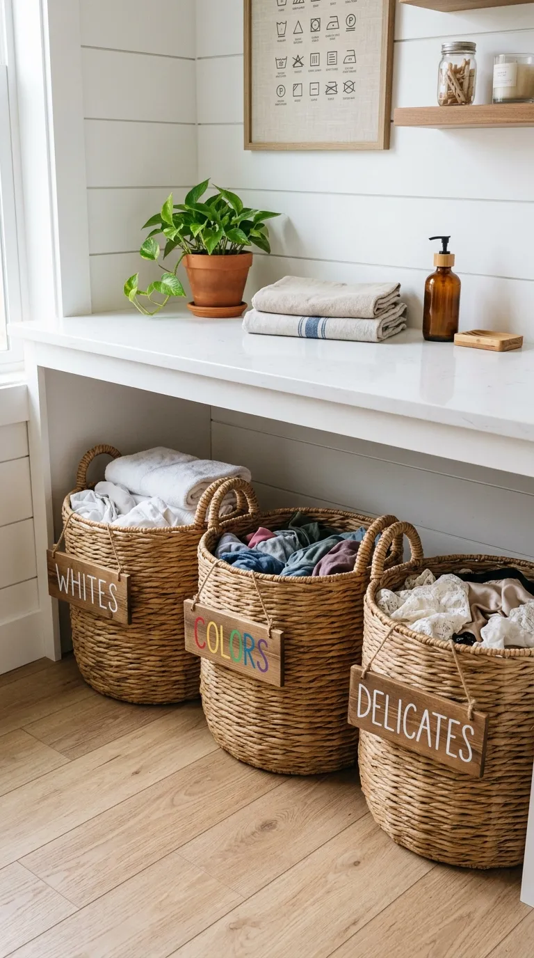 Wicker Sorting Baskets