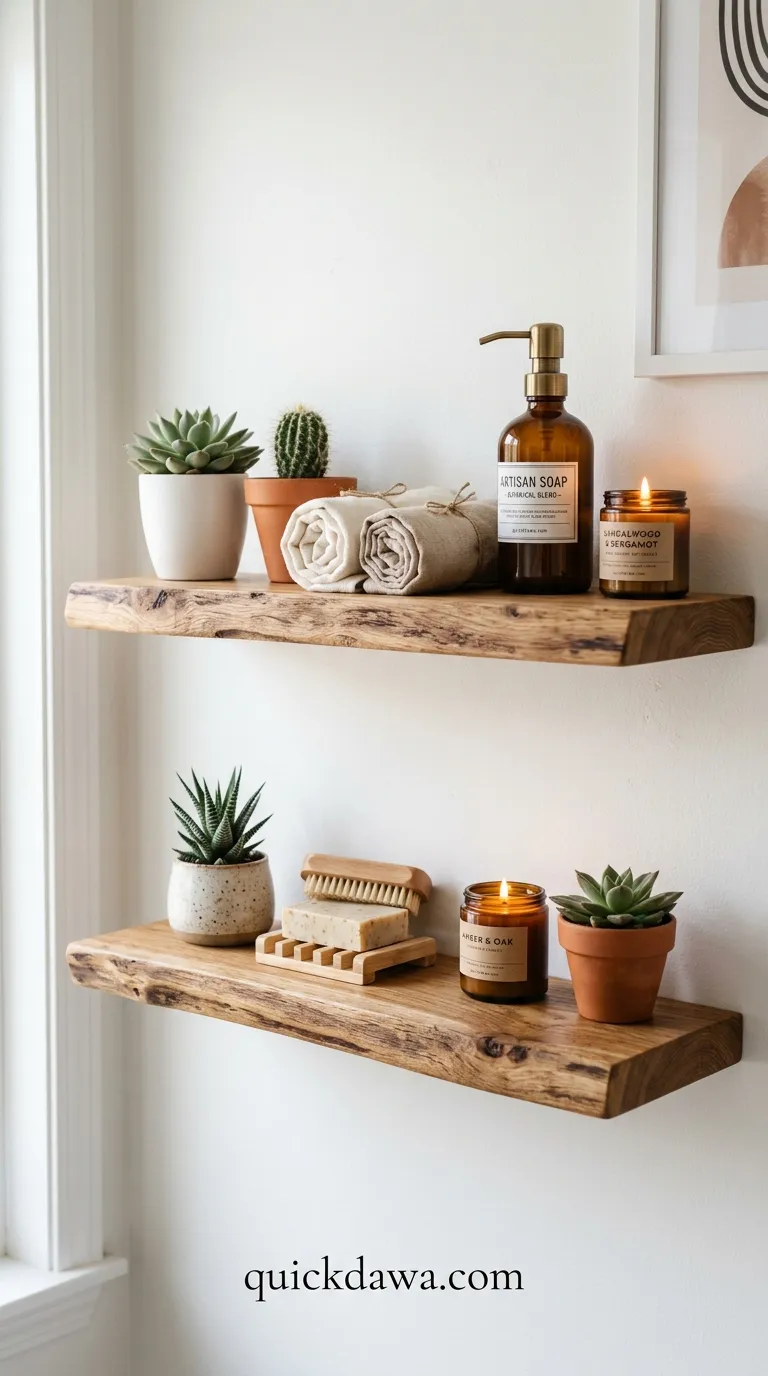 Wooden Floating Shelves