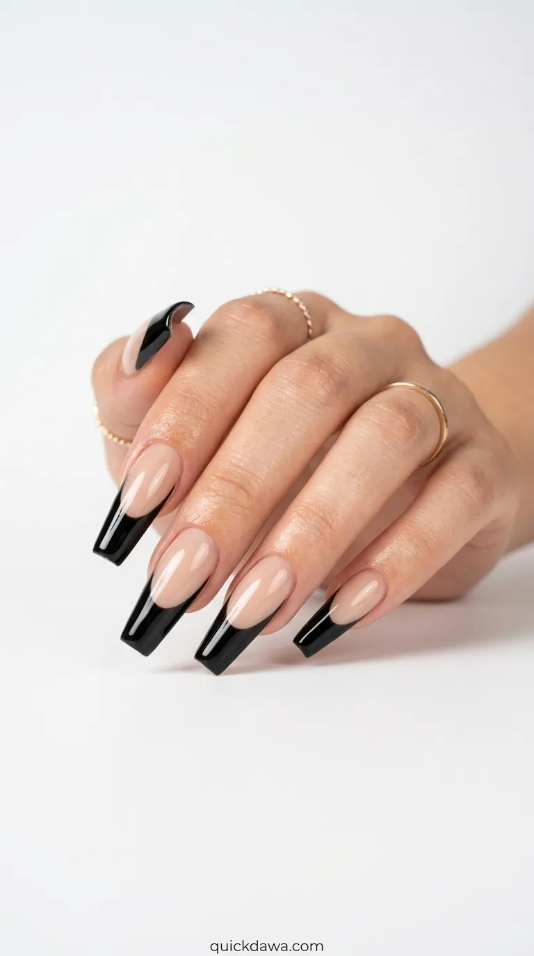Glossy Black French
