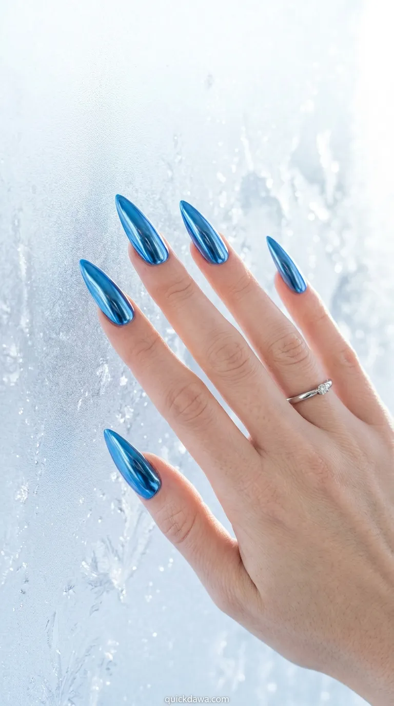 Blue Metallic Shine