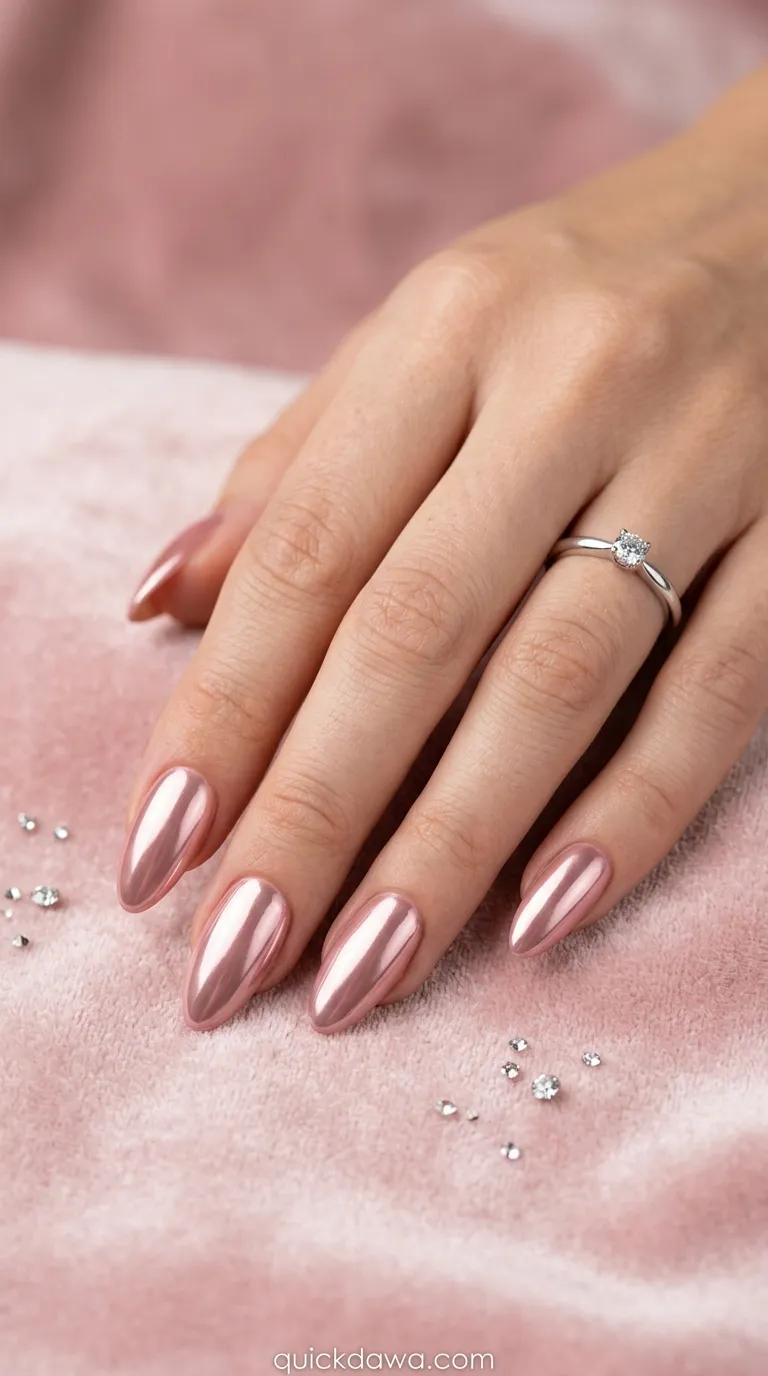 Blush Pink Chrome Finish