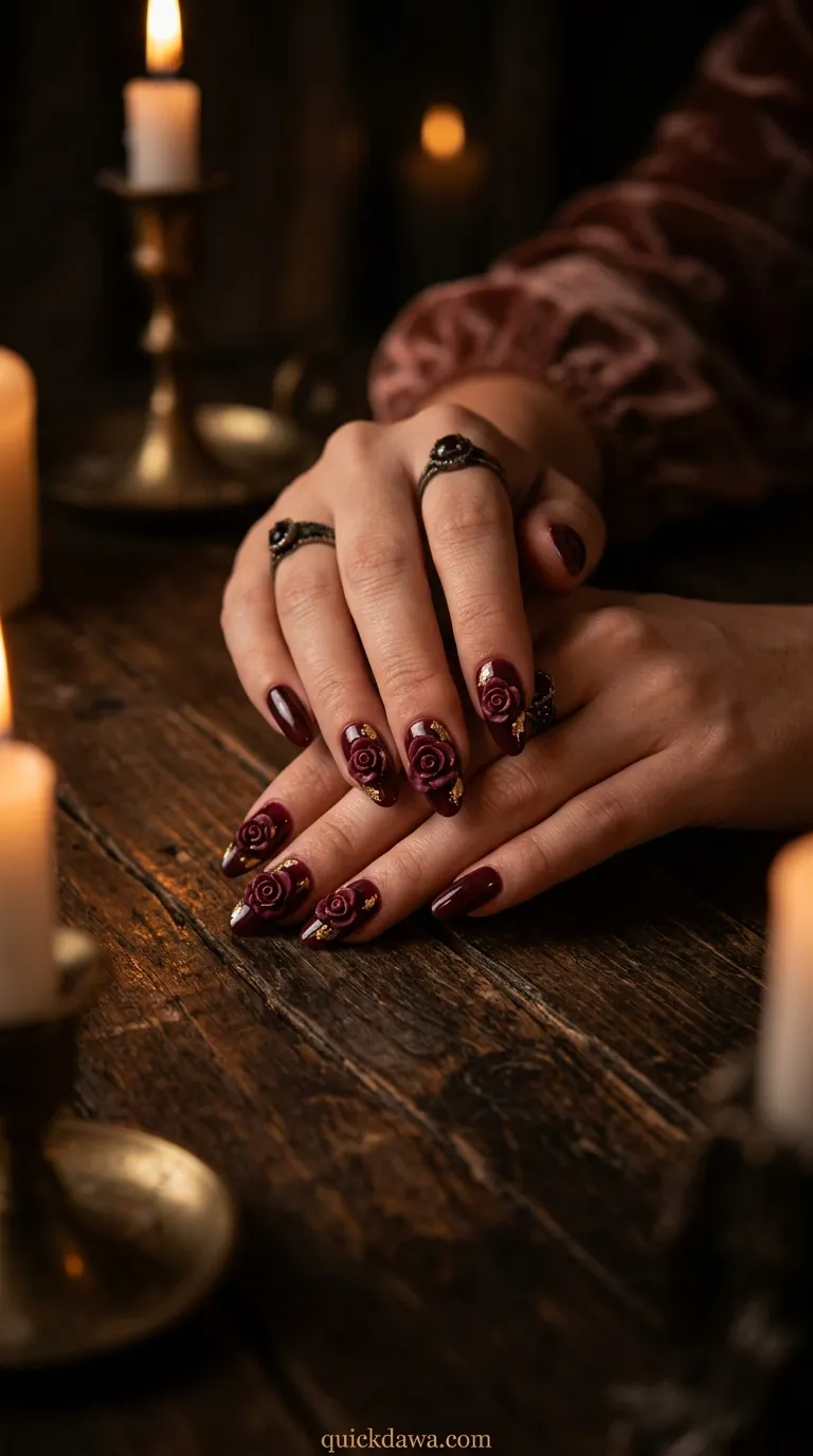 Burgundy Rose Drama