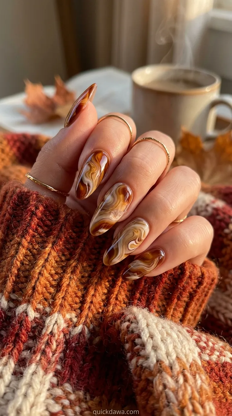 Caramel Swirl Art