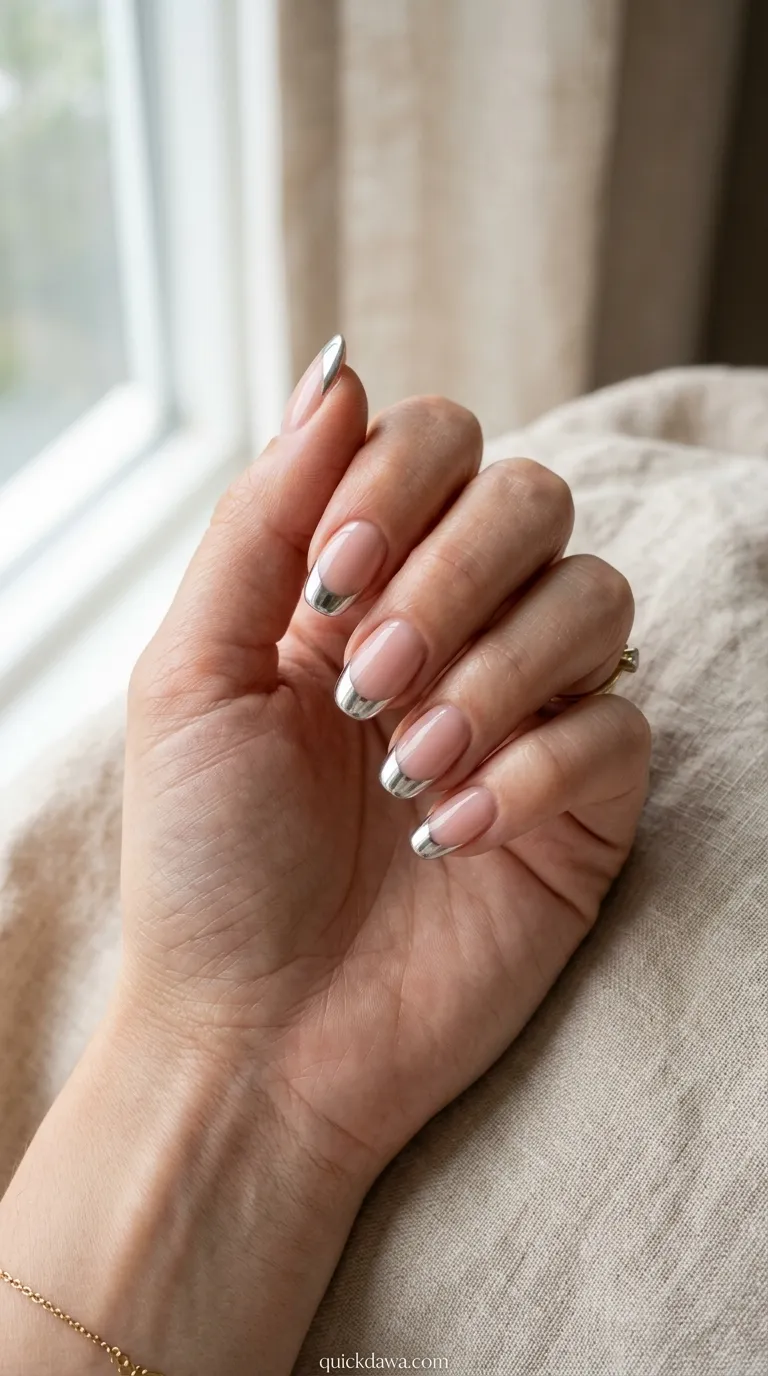 Chrome French Tips