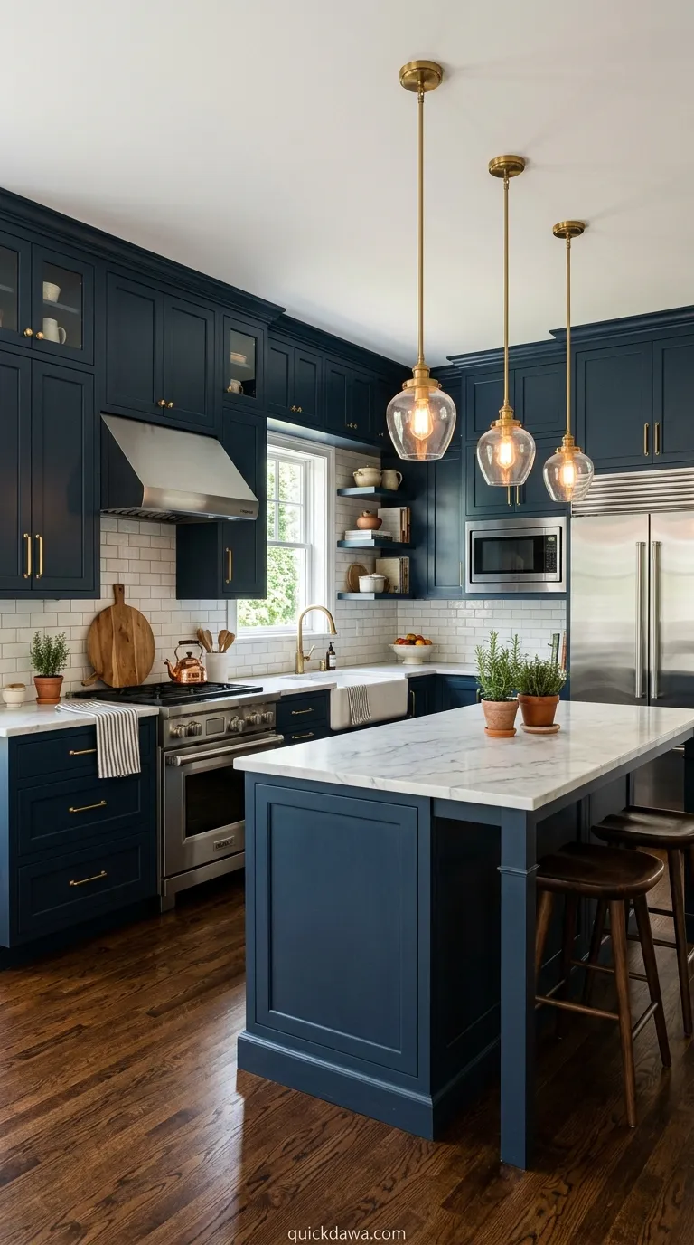 Deep Navy Blue Elegance